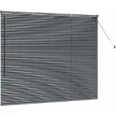 vidaXL Venetiaanse jaloezie Donkergrijs 130 x 160 cm 25 mm Aluminium
