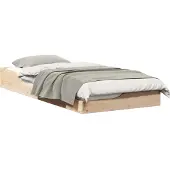 vidaXL Bedframe Bruin 80 x 200 cm Massief grenenhout