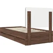 vidaXL Bedframe met lade Bruin Eiken 90 x 190 cm Ingenieurshout