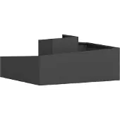 vidaXL - Plantenbak - Zwart - 100 - x - 100 - x - 50 - cm - Koudgewalst - staal