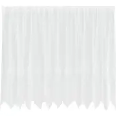 vidaXL Lacegordijn met gordijnen Bloemen Wit 180 x 300 cm Polyester