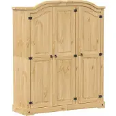 vidaXL Kledingkast Corona 151,5x52x186 cm massief grenenhout