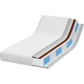vidaXL Matras met Kokoslaag Medium stevig 90 x 200 cm Wit