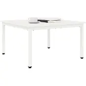 vidaXL Salontafel Wit 80 x 80 x 45 cm Massief grenenhout