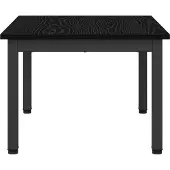 vidaXL Salontafel, zwart, eikenlook, 60 x 50 x 36 cm, houtvezel