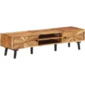 vidaXL Tv-meubel 145x35x35 cm massief acaciahout