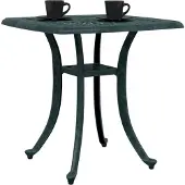 vidaXL Tuintafel 53x53x53 cm gietaluminium groen