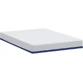 vidaXL Matras, wit en blauw, 140 x 190 cm, jacquardstof