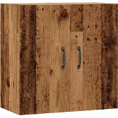 vidaXL Wandkast 60x31x60 cm bewerkt hout oud houtkleurig