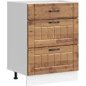 vidaXL Onderkast Lucca bewerkt hout oud houtkleurig