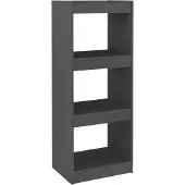 vidaXL Boekenkast/kamerscherm 40x30x103,5 cm massief grenenhout grijs