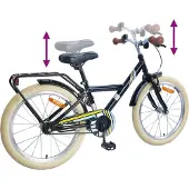 vidaXL Kinderfiets 24 Inch voor 8-12 jaar oud Zwart