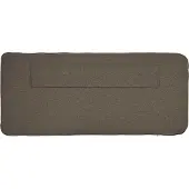 vidaXL Gestoffeerd hoofdbord Bruin en Taupe 100 cm Massief grenenhout