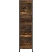vidaXL Boekenkast 40 x 30 x 155 cm Bewerkt hout Rook Eik