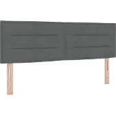vidaXL Boxspringbed met matras, donkergrijs, 160 x 200 cm, gestoffeerd