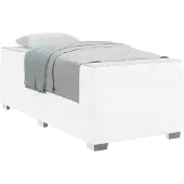 vidaXL Bedframe Wit 90 x 200 cm Stof