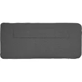 vidaXL Gestoffeerd hoofdbord Bruin en Donkergrijs 120 cm