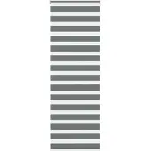 vidaXL Zebra rolgordijn 80x200 cm stofbreedte 75,9 cm donkergrijs