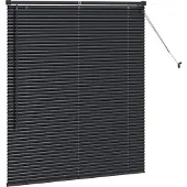vidaXL Venetiaanse jaloezie Zwart 130 x 110 cm 25 mm Aluminium