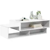 vidaXL Salontafel Wit 105 x 50 x 32,5 cm Bewerkt hout