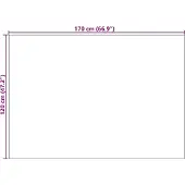 vidaXL Binnen kleed SIROLO Crèmekleurig 120 x 170 cm Polyester