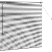 vidaXL Venetiaanse jaloezie zilver 130 x 125 cm 25 mm Aluminium