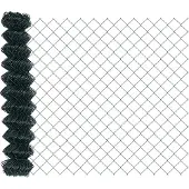 vidaXL Gaashekwerk, 10 x 1 meter, staal, groen
