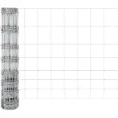vidaXL Gelaste Draadhek met Betonnen Basis 25 x 1 m Zilverkleurig Mesh