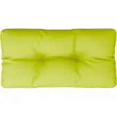 vidaXL Palletkussen 80x40x12 cm stof heldergroen