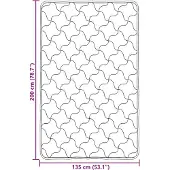 vidaXL Zomer Deken Crème 135 x 200 cm Microvezel en Teddy fleece