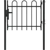 vidaXL Hekpoort BOXTEL 103 x 124,5 cm Gepoedercoat staal Grijs