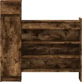 vidaXL Schoenenkast 100,5x28x100 cm bewerkt hout gerookt eikenkleurig