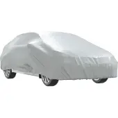 vidaXL Autohoes voor sedan met gespriemen L volledig zilverkleurig