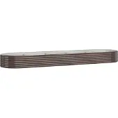 vidaXL Plantenbak 396x100x36 cm gegalvaniseerd staal bruin