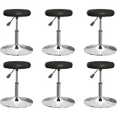 vidaXL Eetkamerstoelen 6 st kunstleer zwart