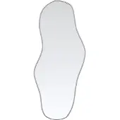 vidaXL Wandspiegel 90x40 cm zilverkleurig