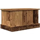vidaXL Opbergbox 30x50x28 cm bewerkt hout oud houtkleurig
