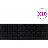 vidaXL Trapmatten 10 st 25x75 cm rubber
