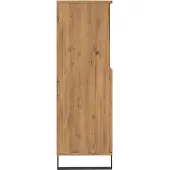 vidaXL Hoge kast 60x36x110 cm bewerkt hout artisanaal eikenkleur
