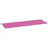 vidaXL Bank Kussen Oxford Stof Roze 180 x 50 x 3 cm