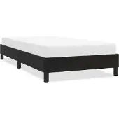vidaXL Bedframe zonder matras 80x220 cm fluweel zwart
