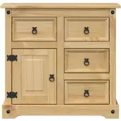vidaXL Dressoir Corona 87x40x76 cm massief grenenhout