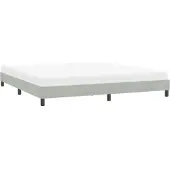 vidaXL Bedframe zonder matras 180x220 cm fluweel lichtgrijs