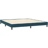 vidaXL Boxspring zonder matras fluweel donkerblauw 200x220 cm