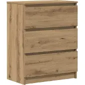 vidaXL Dressoir 60x35x76 cm bewerkt hout artisanaal eikenkleur