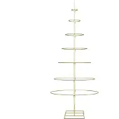 vidaXL Metalen kerstboom met standaard Goud 180 cm Poedercoated staal