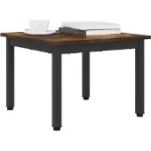 vidaXL Salontafel Rook Eik 50 x 50 x 36 cm Bewerkt hout