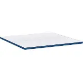 vidaXL Matras Topper Wit 200 x 200 cm Jacquard stof