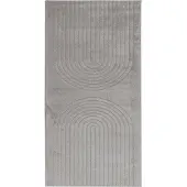 vidaXL Binnen kleed GALATI Grijs 80 x 150 cm Polyester Medium Pile