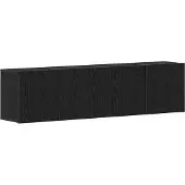 vidaXL Tv-meubels 2 st 160x30x41 cm bewerkt hout zwart eikenkleurig